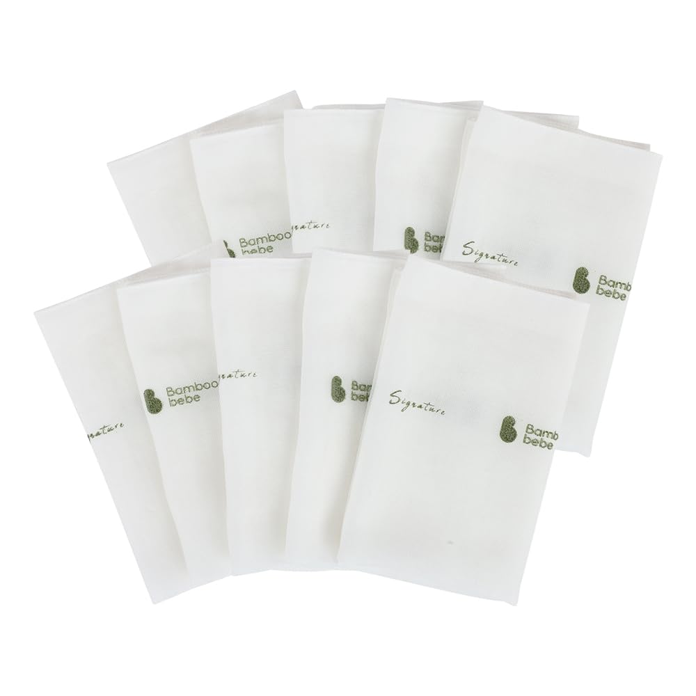 밤부베베 Bamboobebe Signature Gauze Handkerchief Pure 5pcs/10pcs