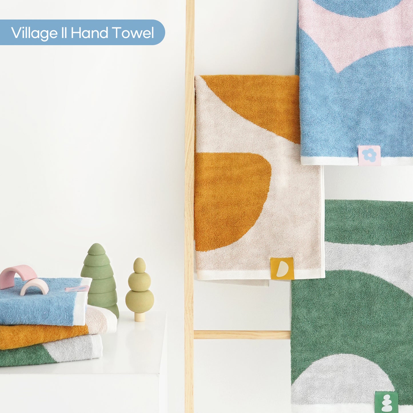 밤부베베 Bamboobebe Village II Face Towel