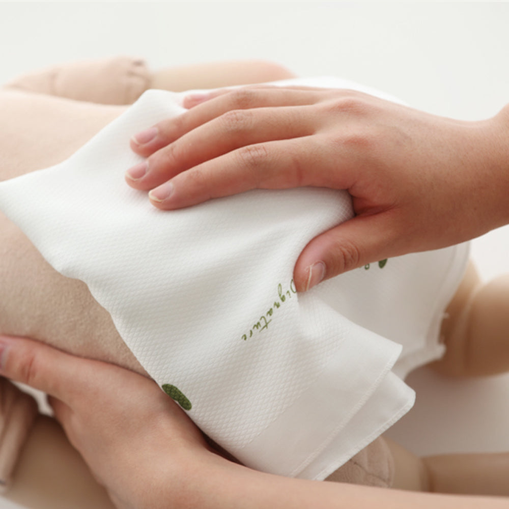 밤부베베 Bamboobebe Signature Embossed Gauze Handkerchief Pure