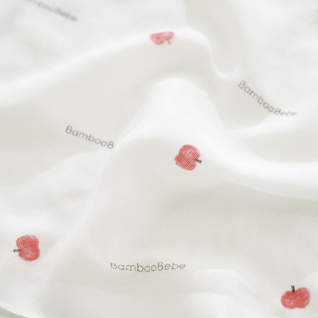 밤부베베 Bamboobebe Signature Gauze Handkerchief Yummy Veggie (6 pcs)