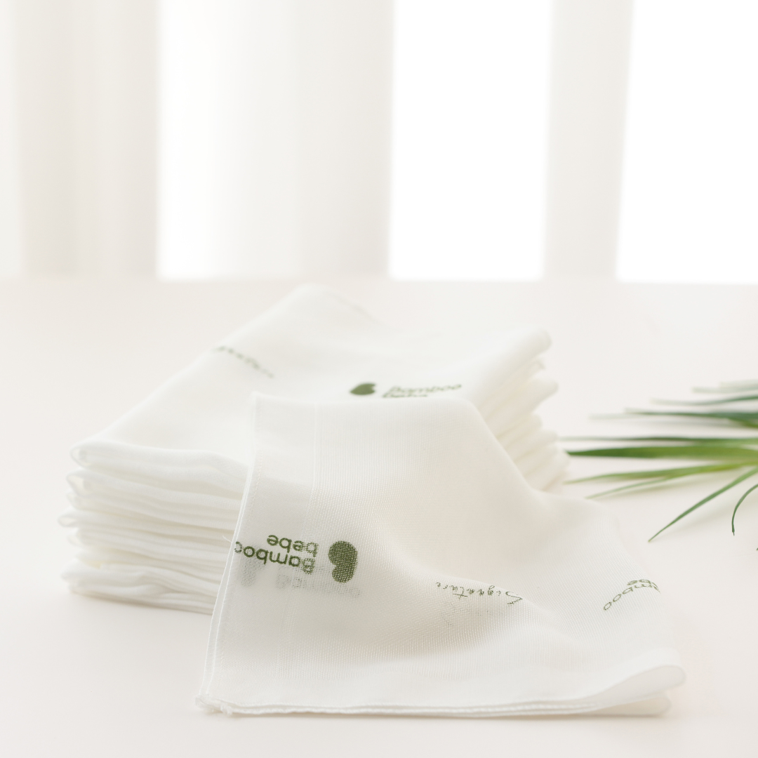 밤부베베 Bamboobebe Signature Gauze Handkerchief Pure 5pcs/10pcs