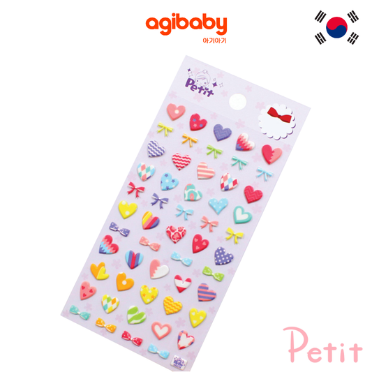 Petit Fancy Pattern Heart Sticker (DA-5170)