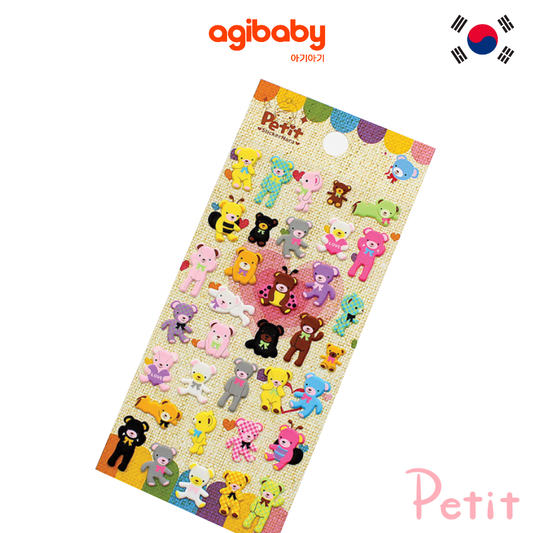 Petit Fancy Lovely Animals-Teddy Sticker (DA-5103C)
