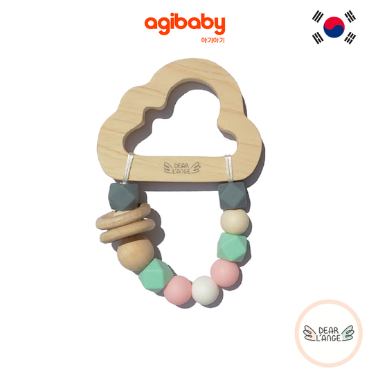 Dear L'Ange Hinoki Wooden Teether Toy with Rattle