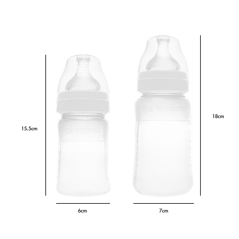 Enpeau Silicone Baby Bottles and Teats (FDA Approved)