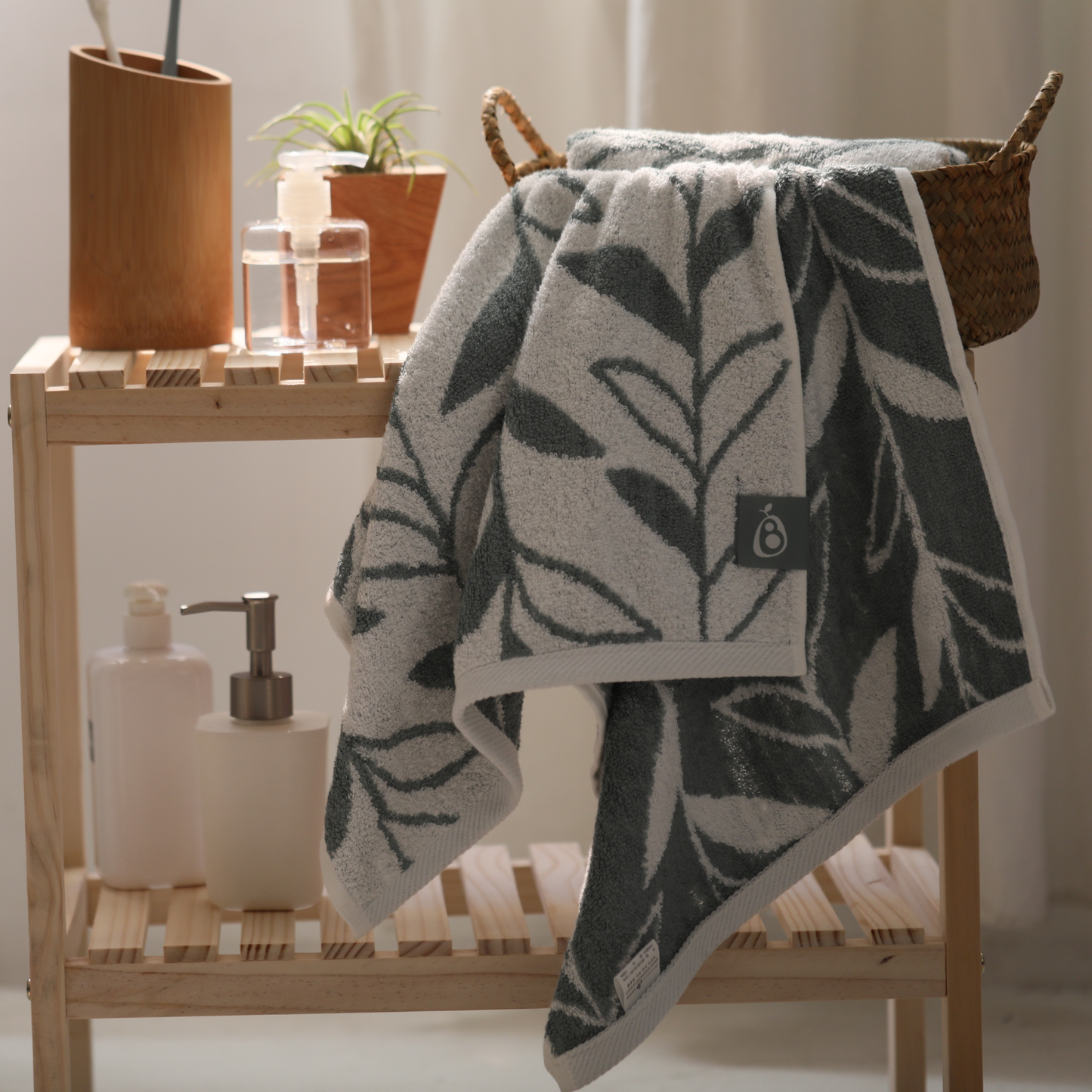 밤부베베 Botanic Pattern Light Face Towel