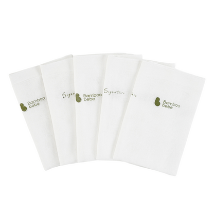 밤부베베 Bamboobebe Signature Gauze Handkerchief Pure 5pcs/10pcs