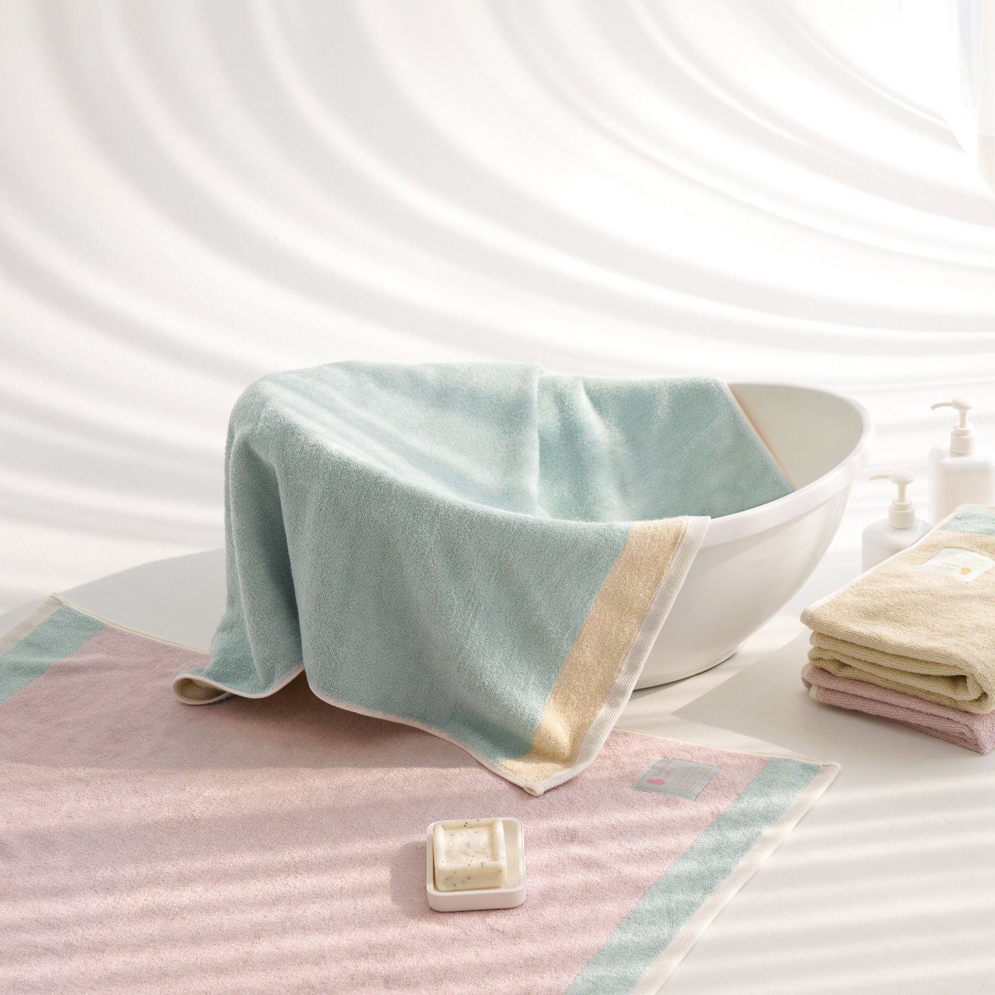 밤부베베 Dual Colour Bath Towel