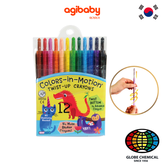 Colors-in-Motion 12 Twistable Crayons