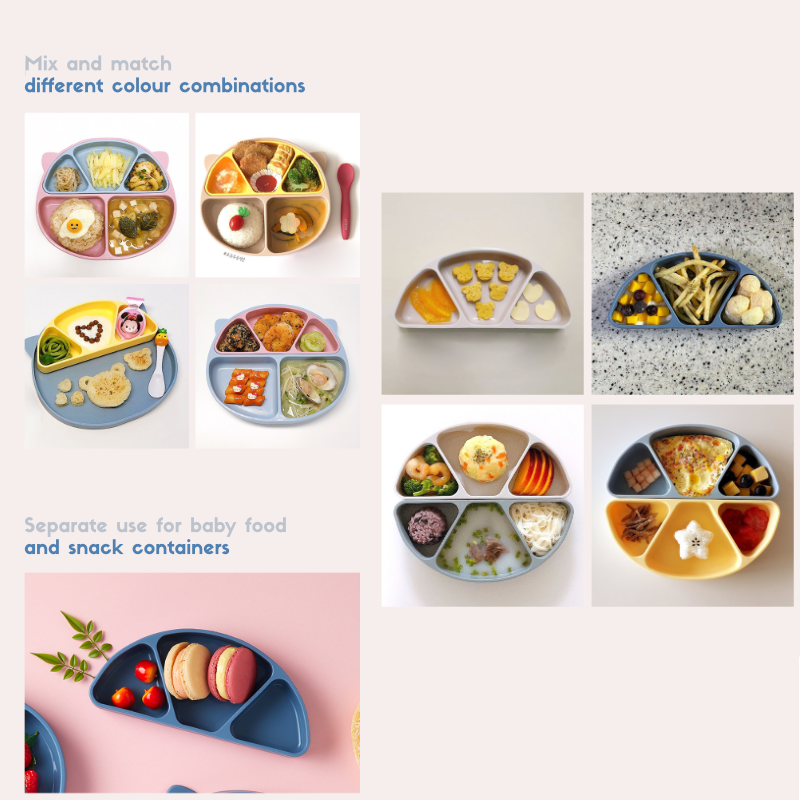 엘로나파파 Ellony Silicone Plate Set by Papastuff