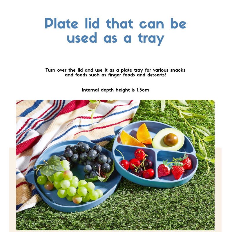 엘로나파파 Ellony Silicone Plate Set by Papastuff