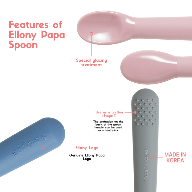 엘로나파파 Ellony Silicone Spoon by Papastuff