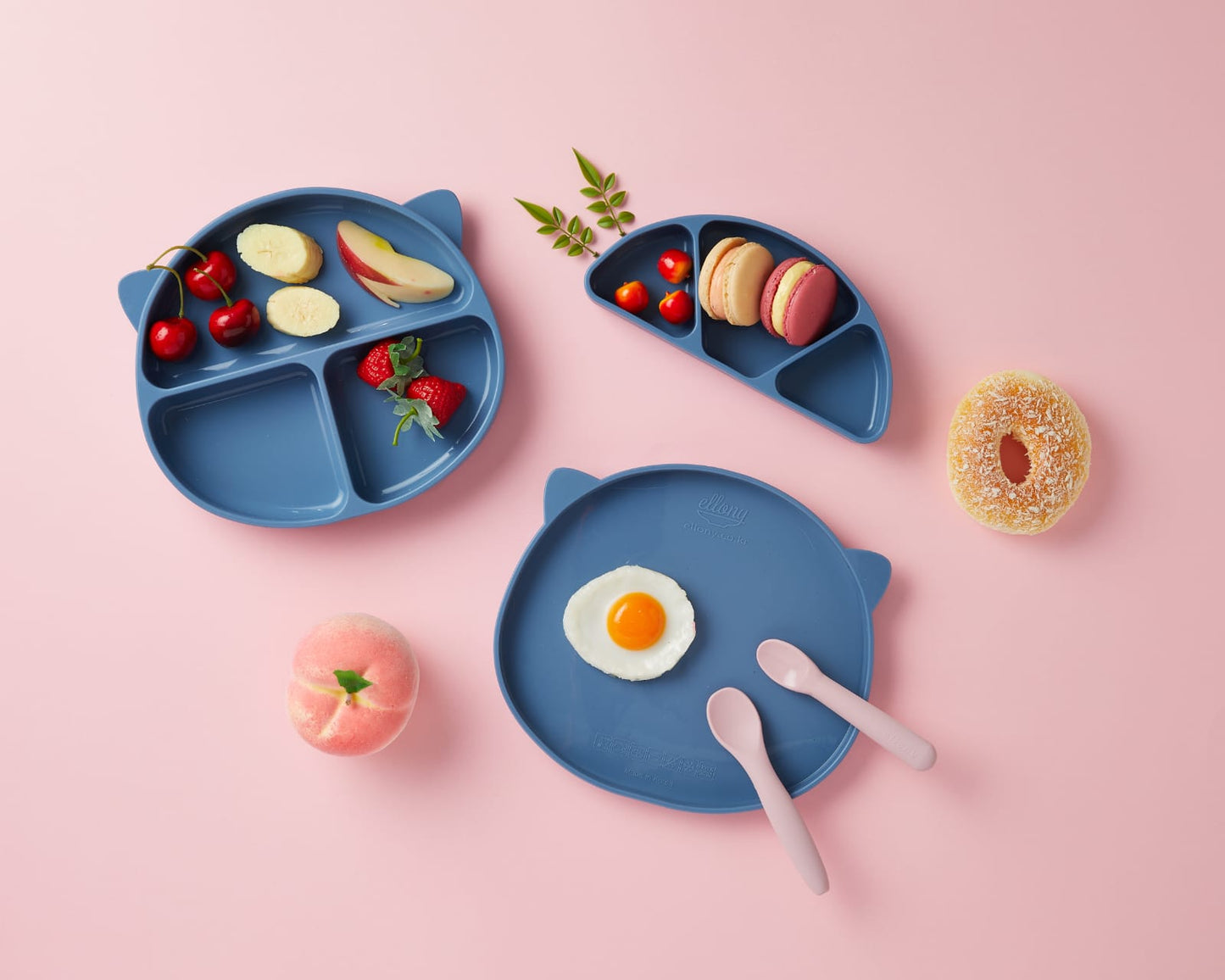 엘로나파파 Ellony Silicone Plate Set by Papastuff