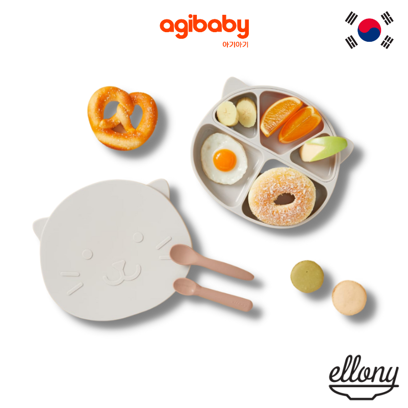 엘로나파파 Ellony Silicone Plate Set by Papastuff
