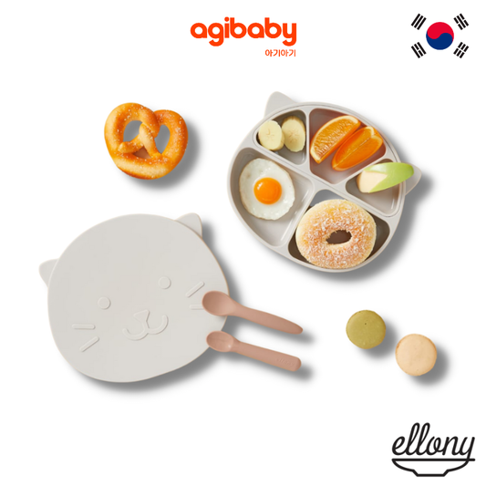 엘로나파파 Ellony Silicone Plate Set by Papastuff