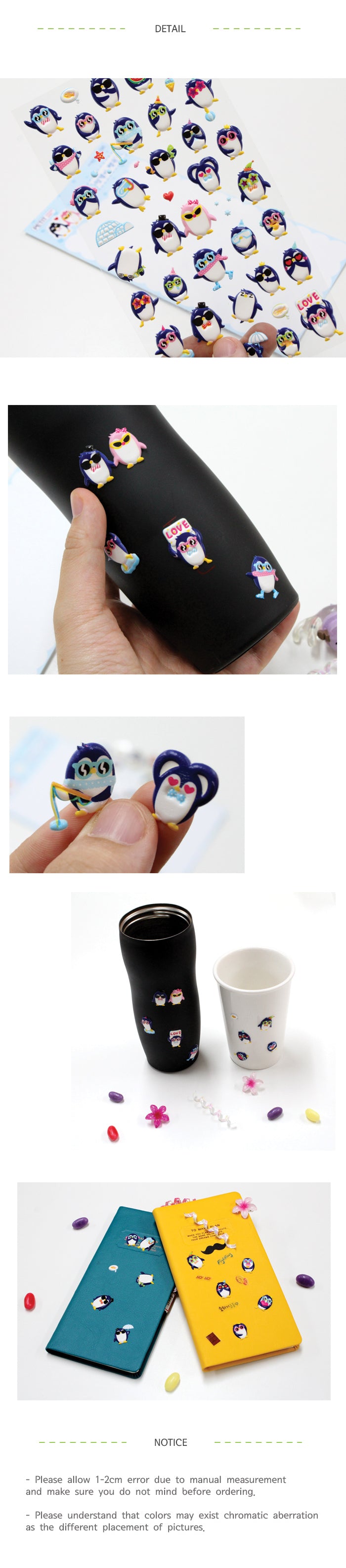 Petit Fancy Penguins Sticker (DA-5223)