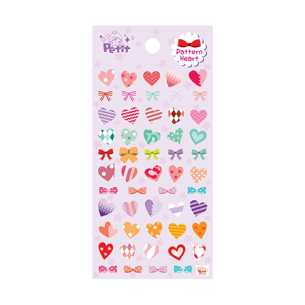 Petit Fancy Pattern Heart Sticker (DA-5170)